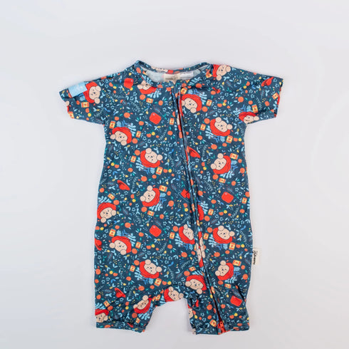 Monarch Store Bamboo Romper (Bootysuit) V3.0 SHORT SLEEVED : Paddington Baby